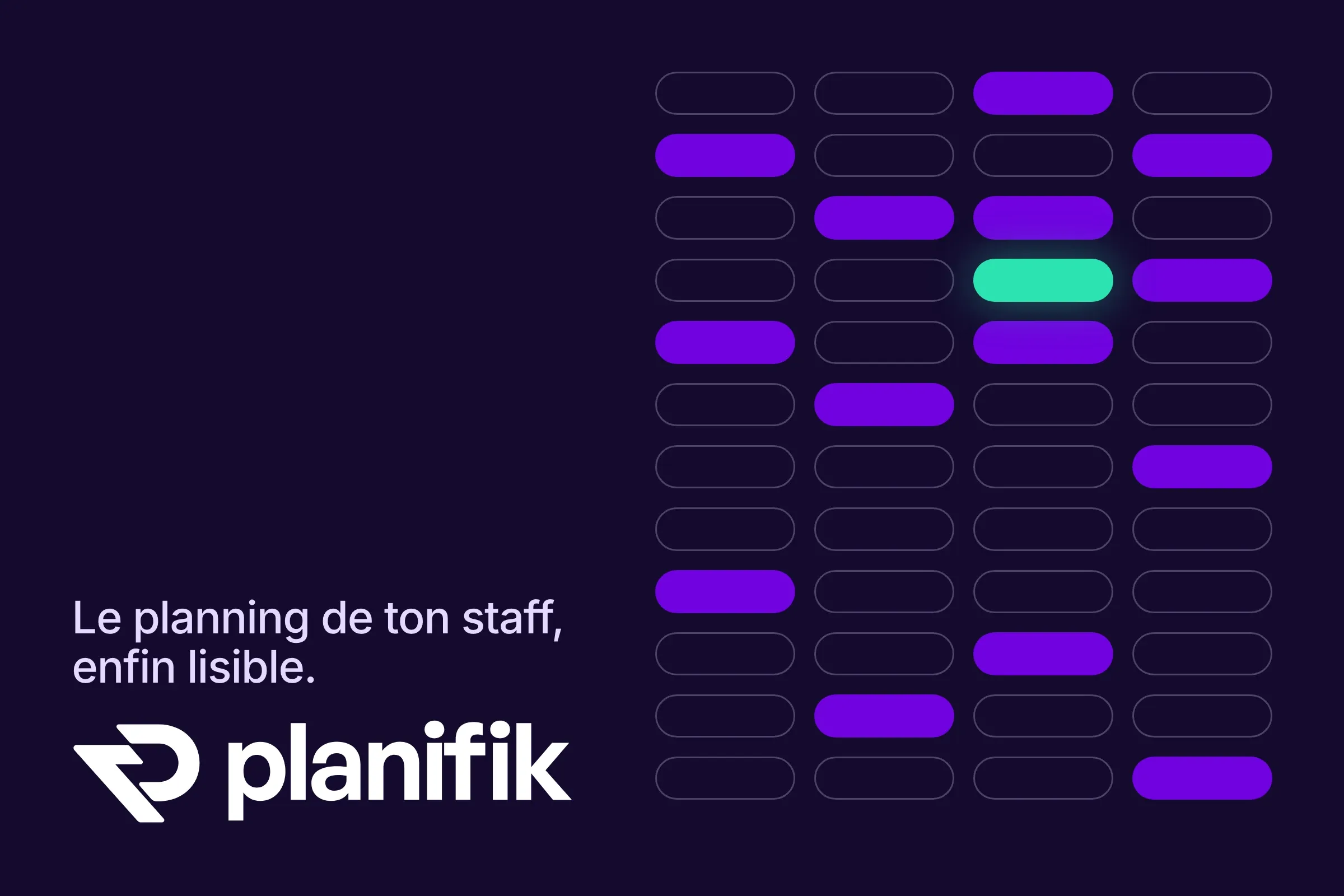 Planifik, le planning de ton staff, enfin lisible