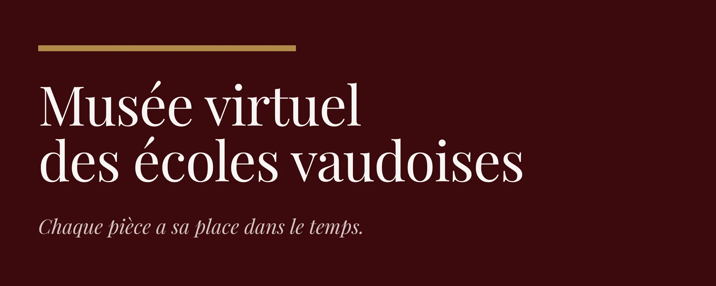 Musée virtuel des écoles vaudoises