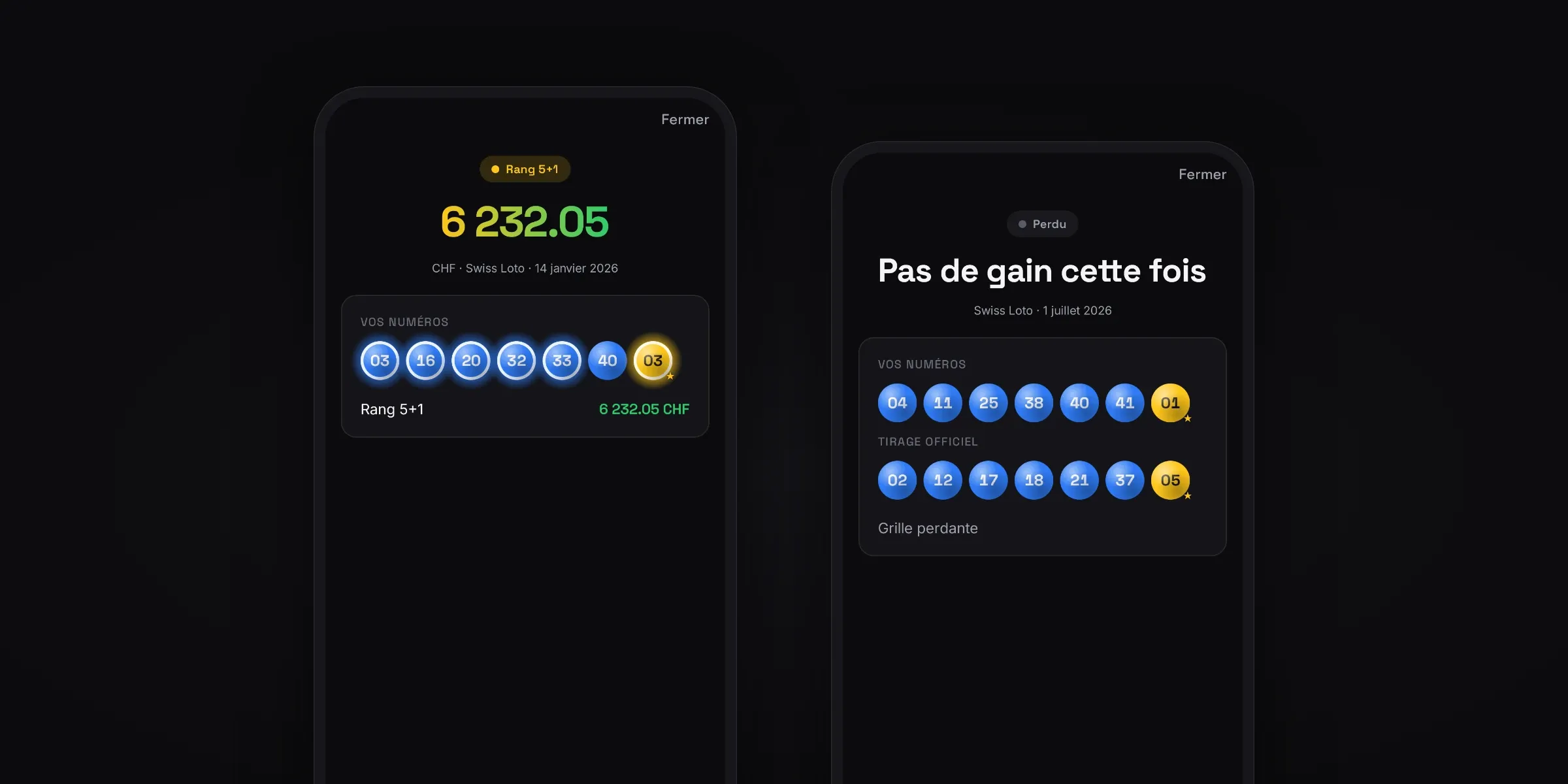 WinCheck sur iPhone et sur Android