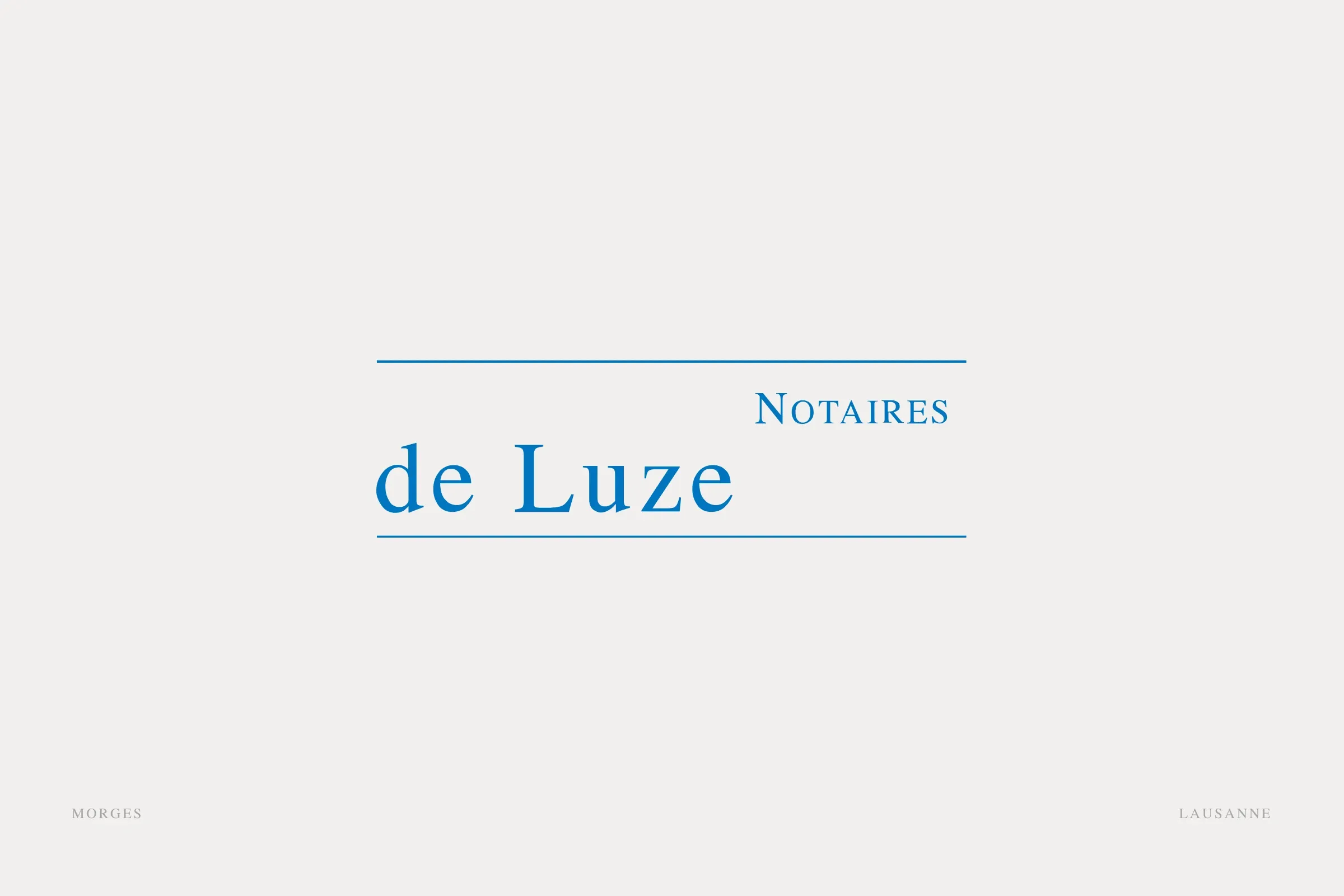 Le logotype « Notaires de Luze »