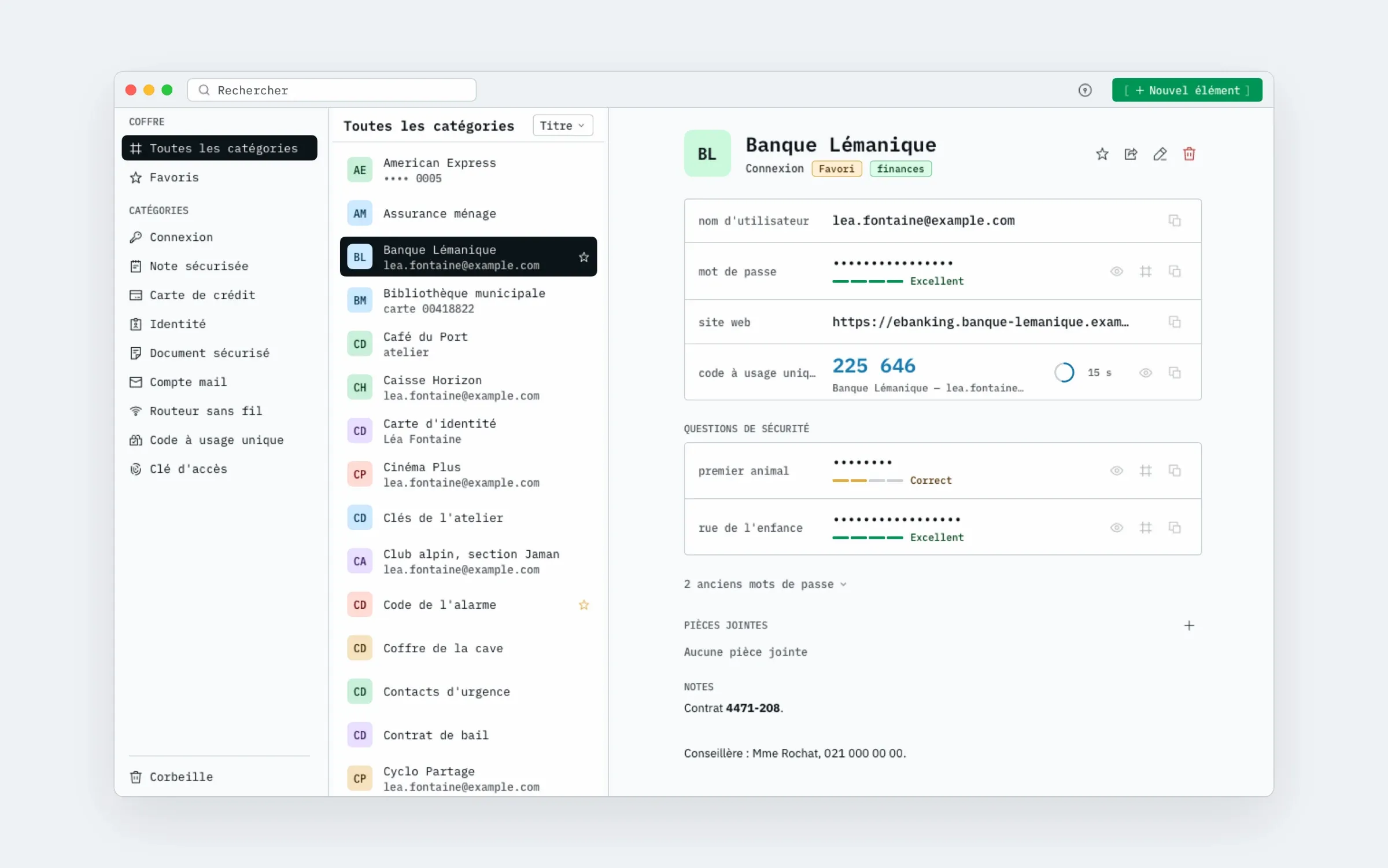 Le coffre sur Mac, une connexion ouverte