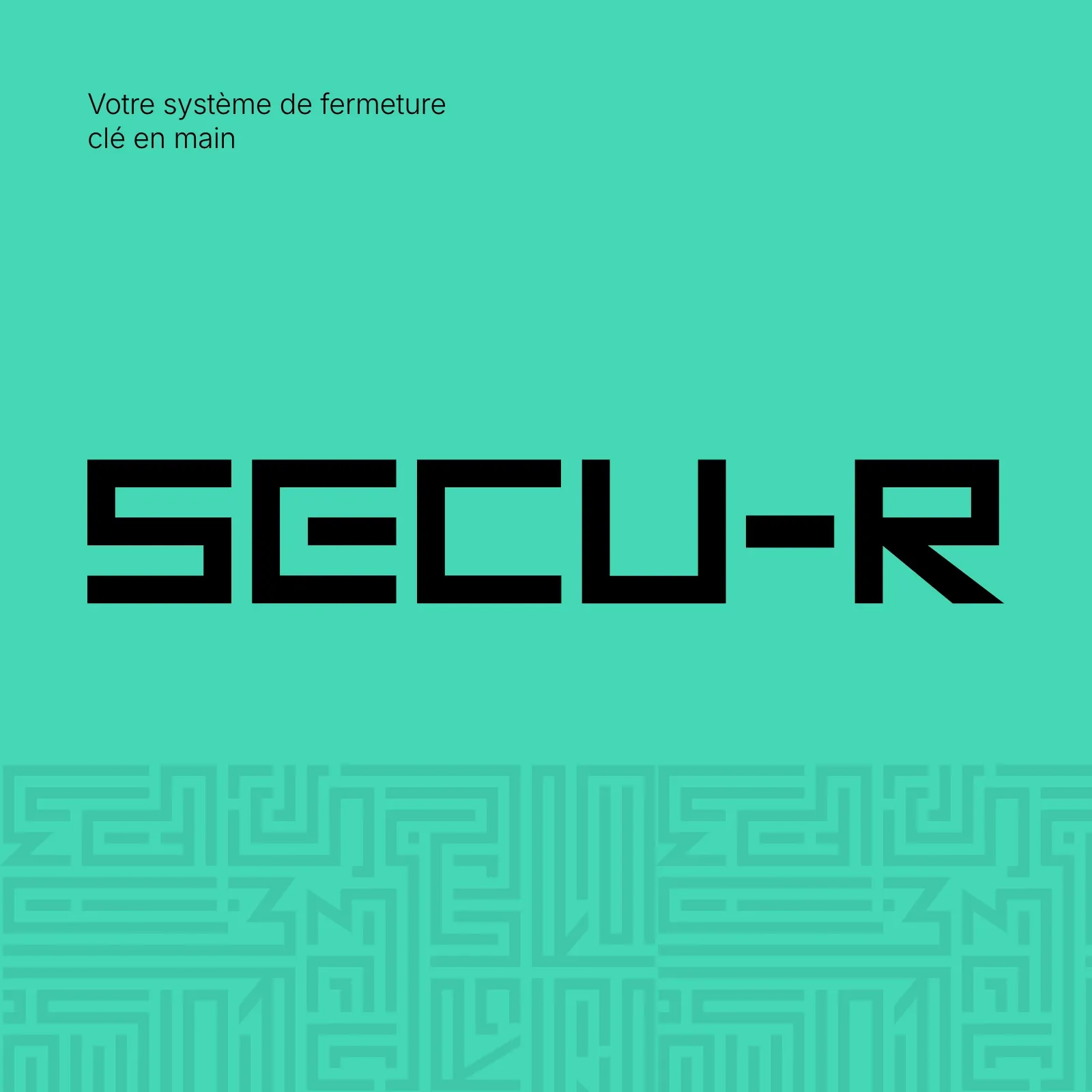 Le logotype SECU-R sur menthe