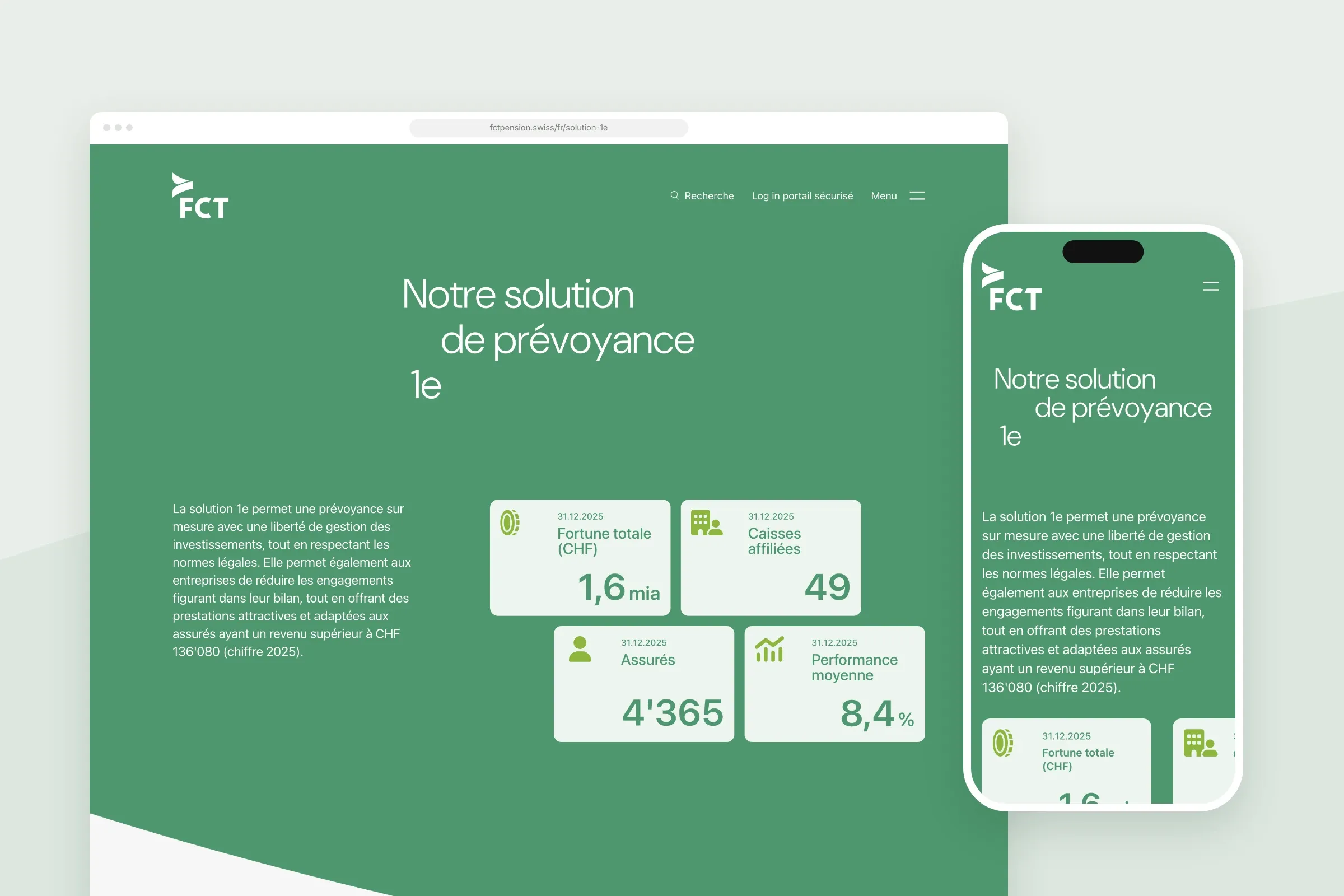 La page de la solution 1e