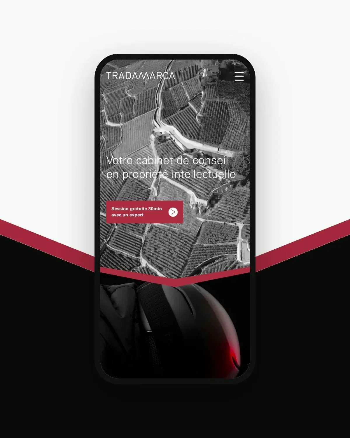 Défilement du site sur mobile