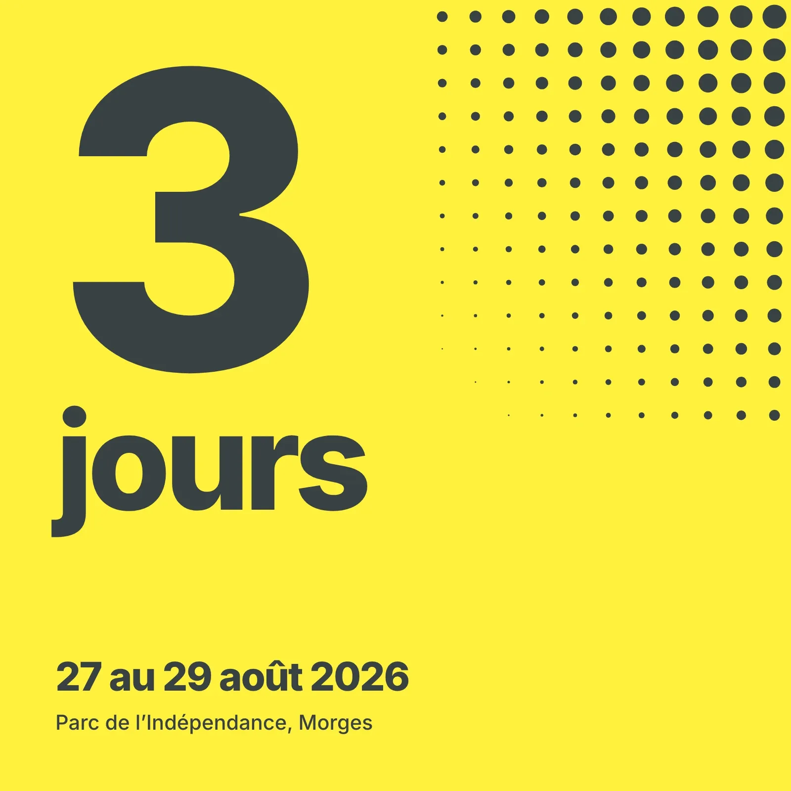 Trois jours de concerts