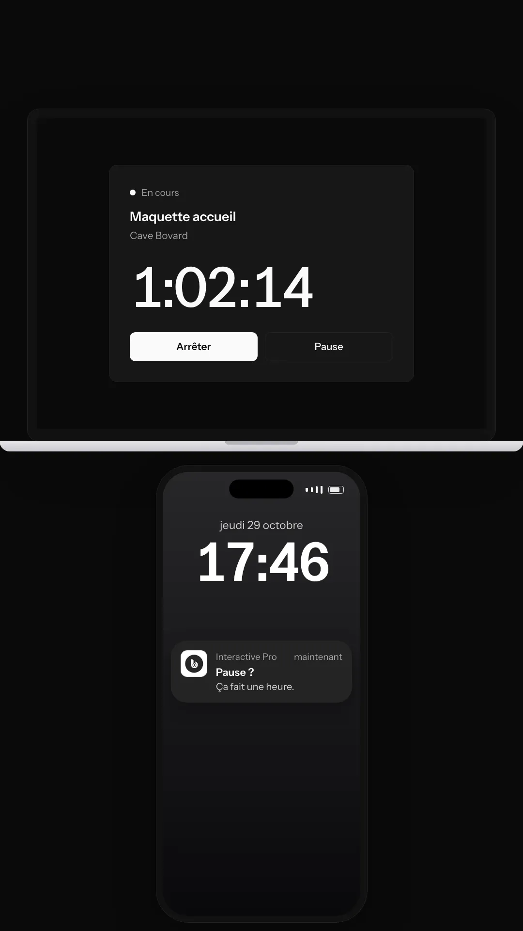 « Pause ? Ça fait une heure. »
