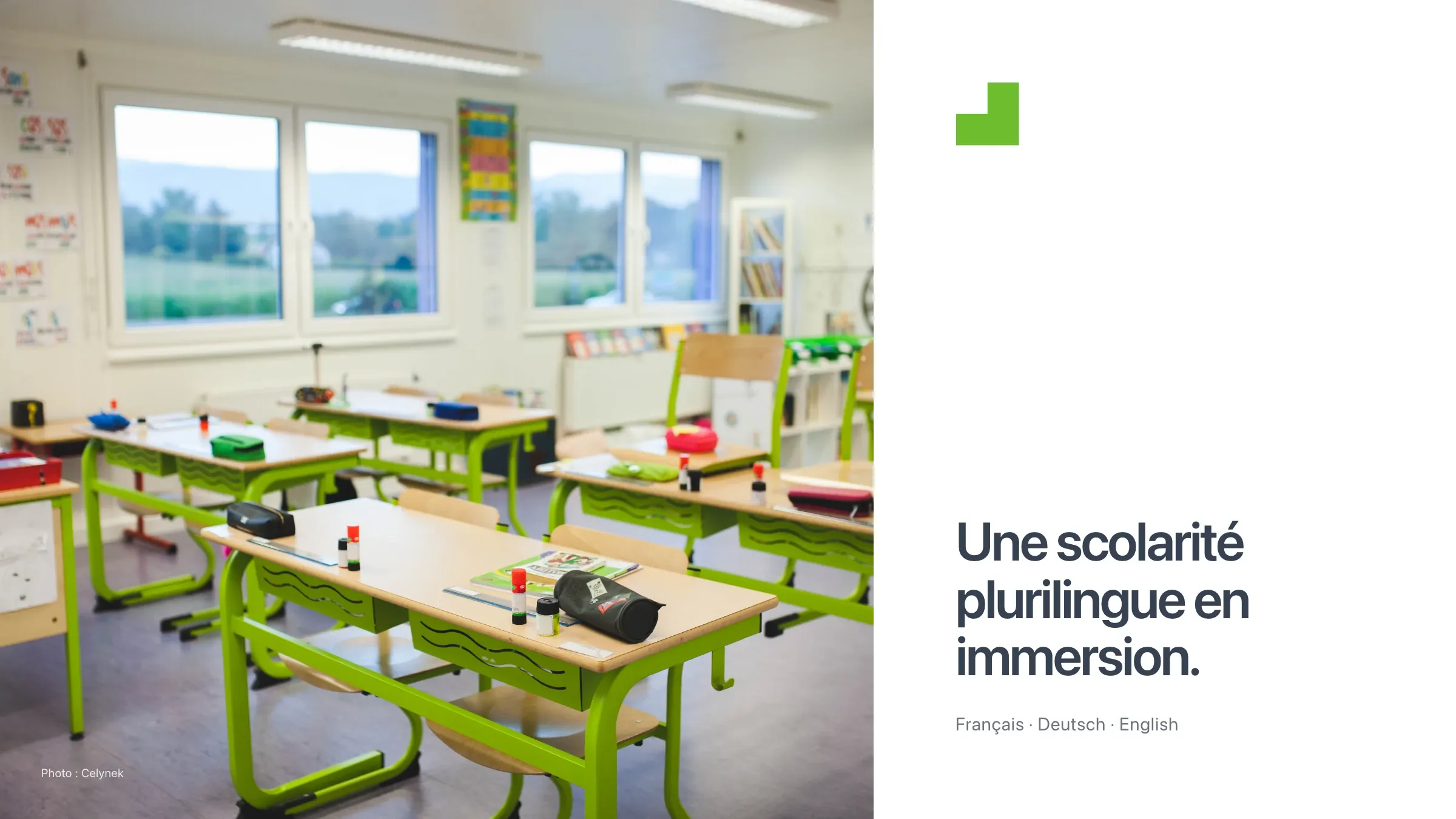 « Une scolarité plurilingue en immersion »