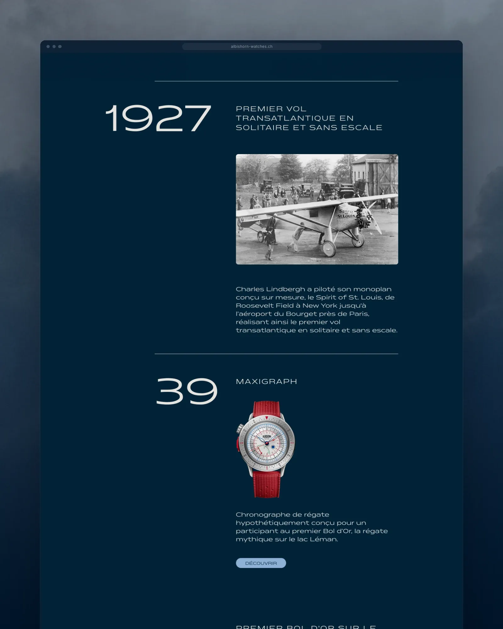 La chronologie, de 1927 au Maxigraph