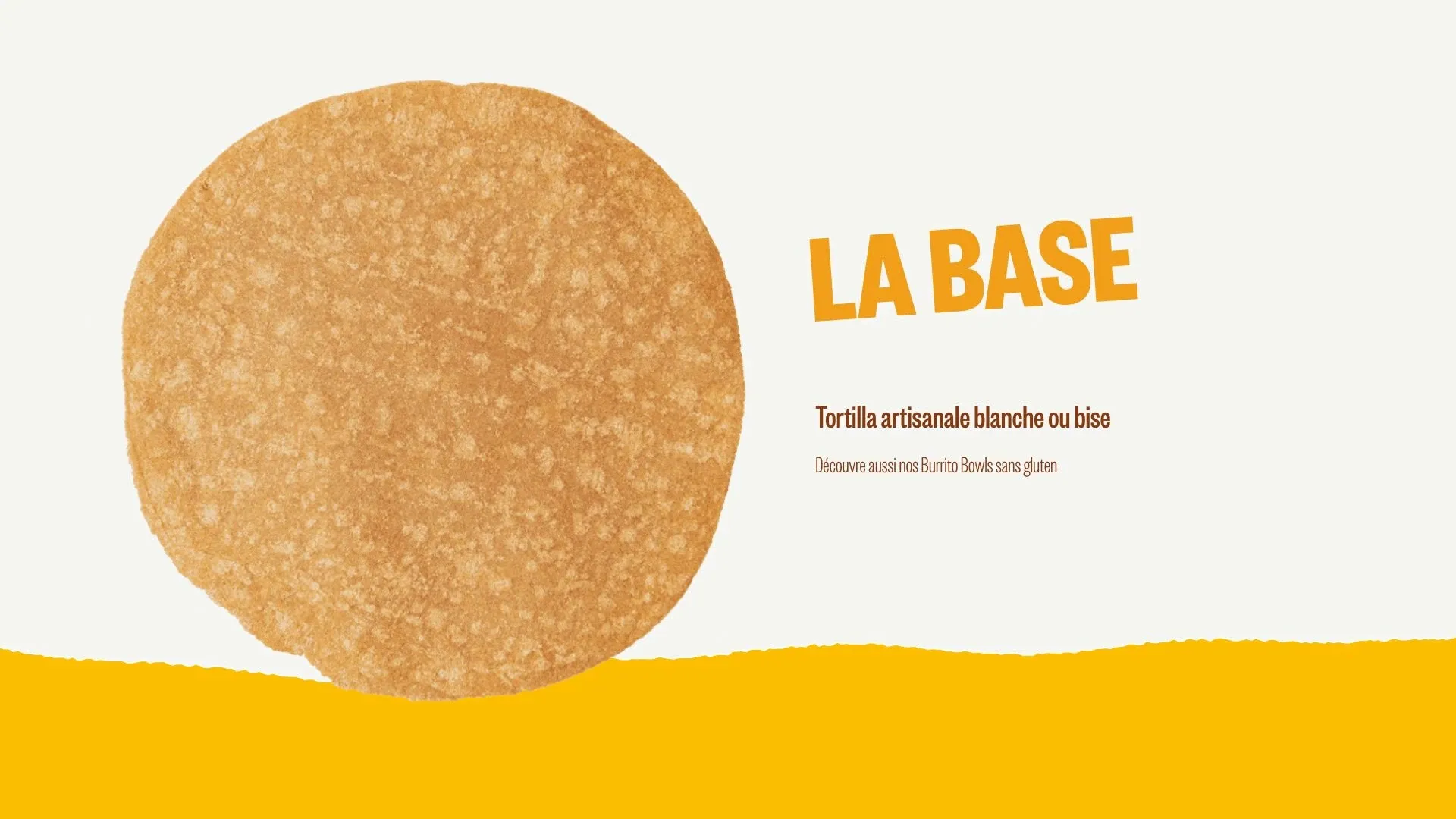 La base, le frais, la sauce : la tortilla se garnit au défilement