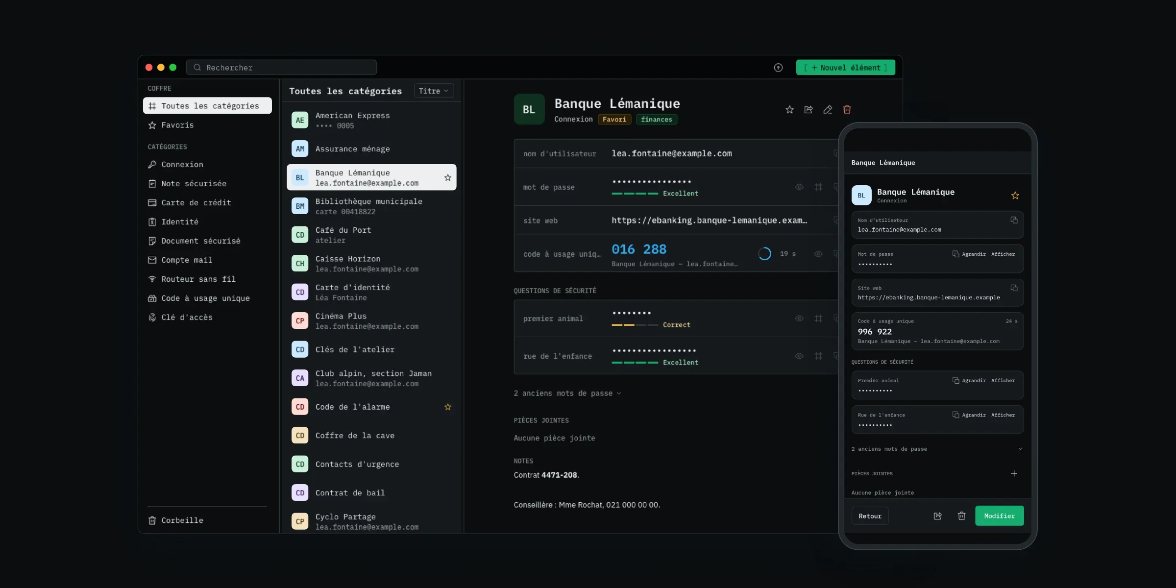 Le thème sombre, sur Mac et sur Android