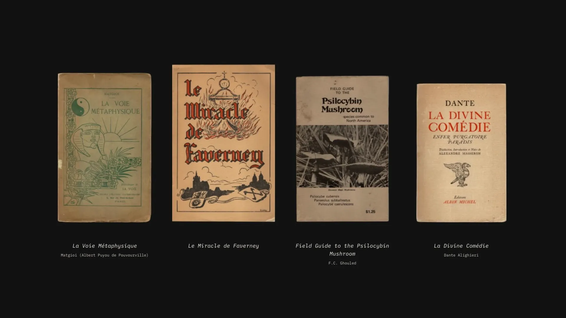 Le survol des couvertures de la Collection
