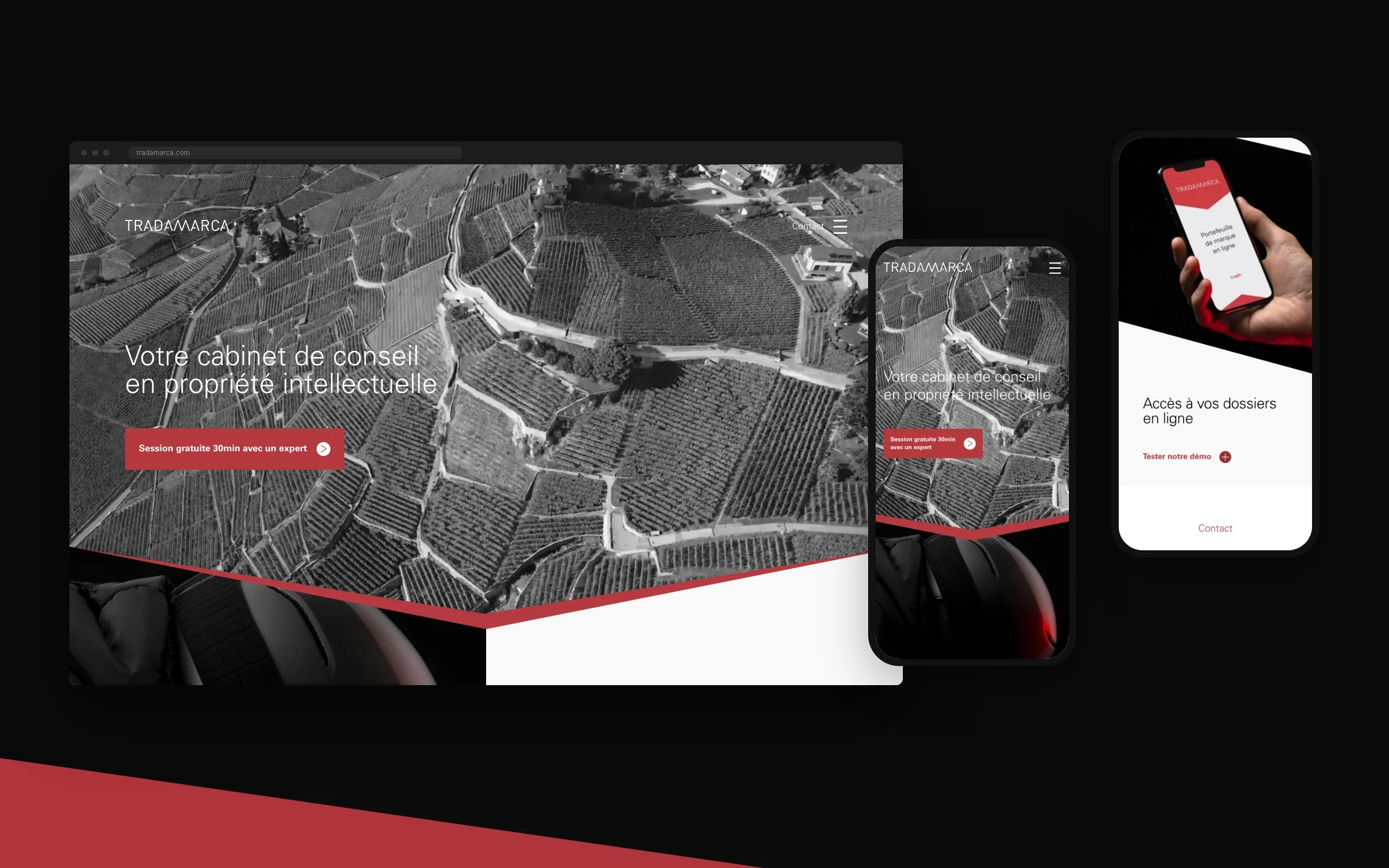 Le site sur ordinateur et sur mobile