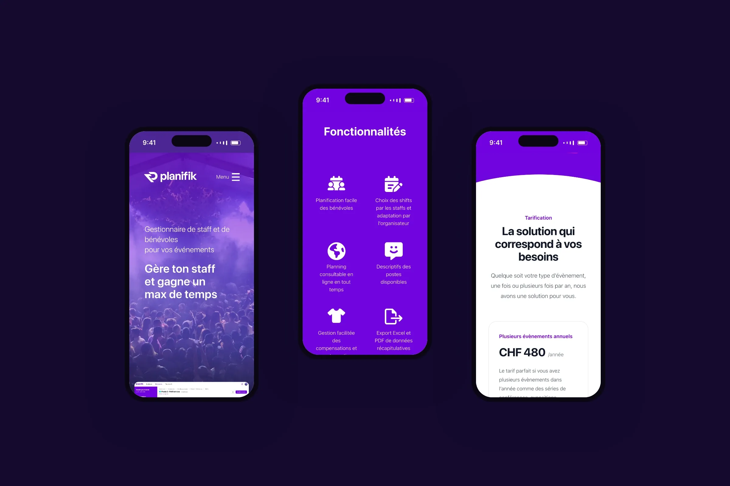 Planifik sur trois mobiles
