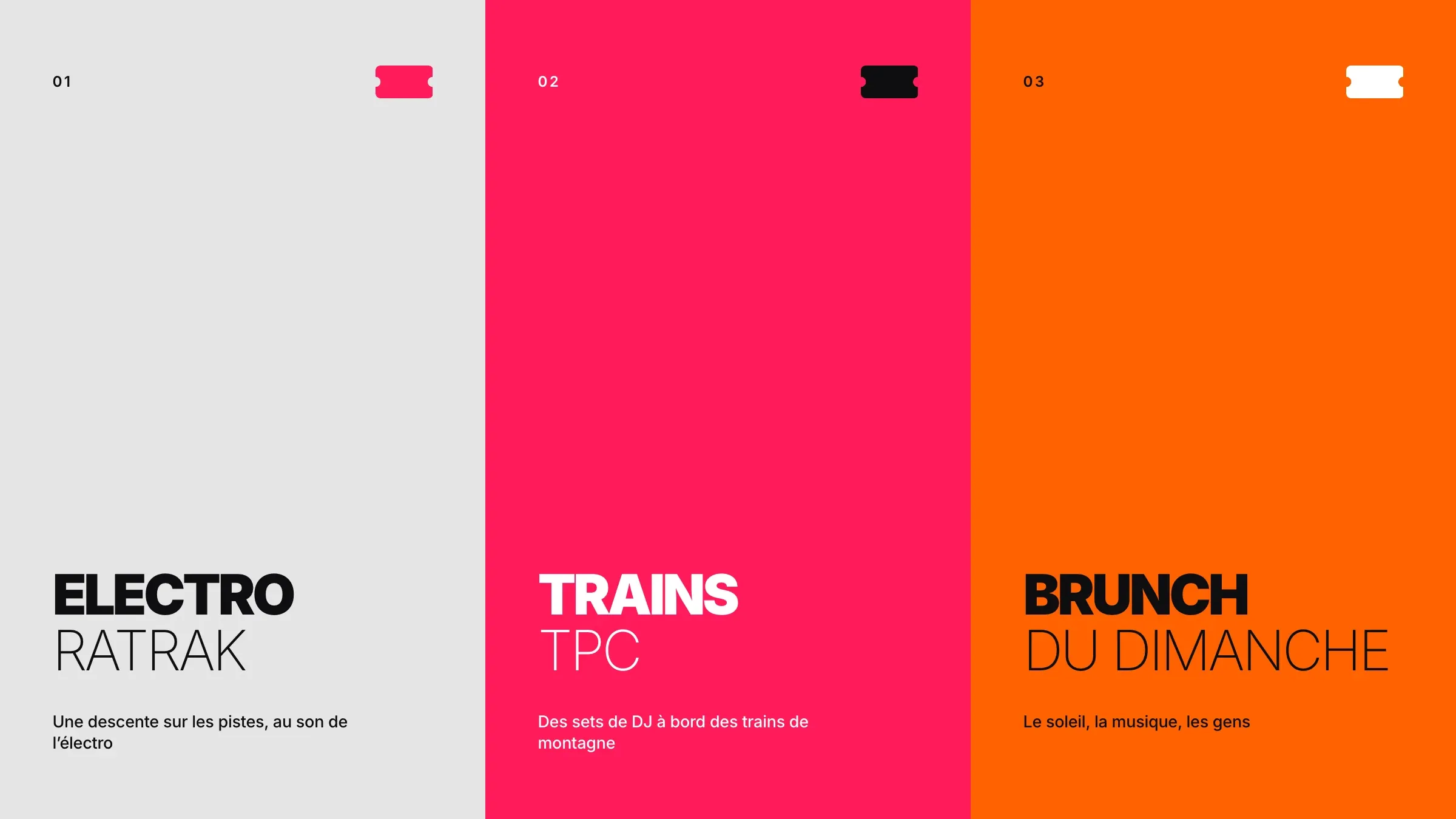 Electro Ratrak, trains TPC et brunch du dimanche