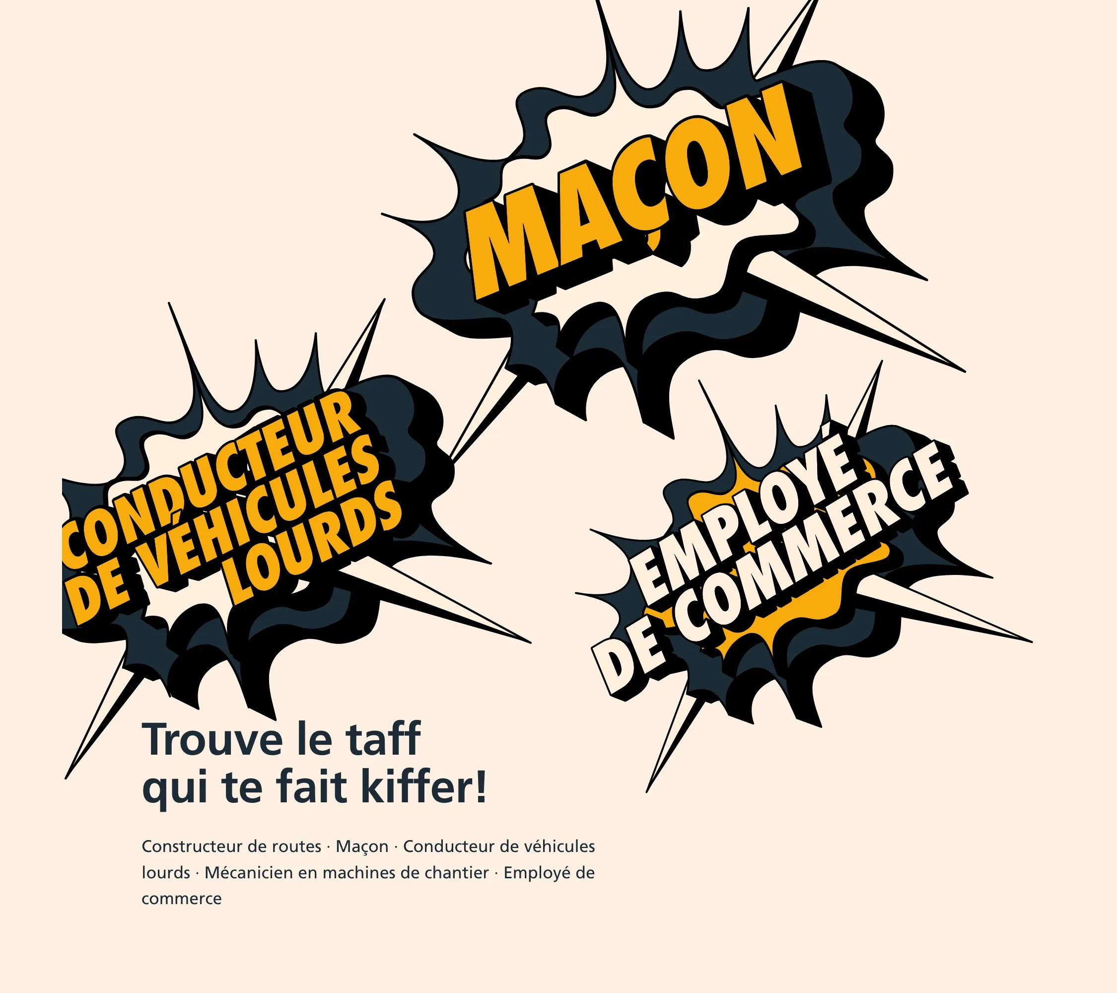 Les métiers en bulles