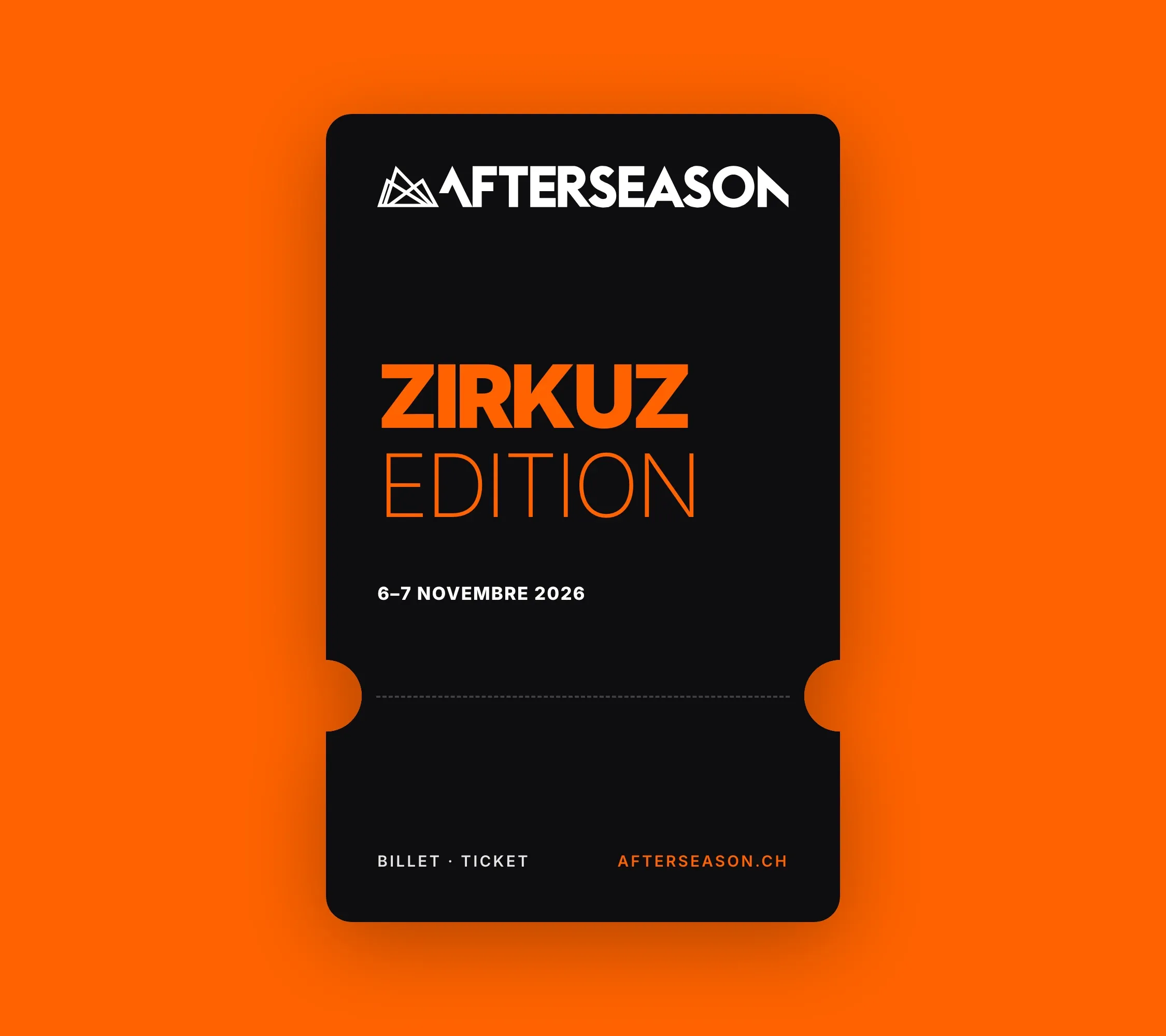Le billet de la Zirkuz Edition