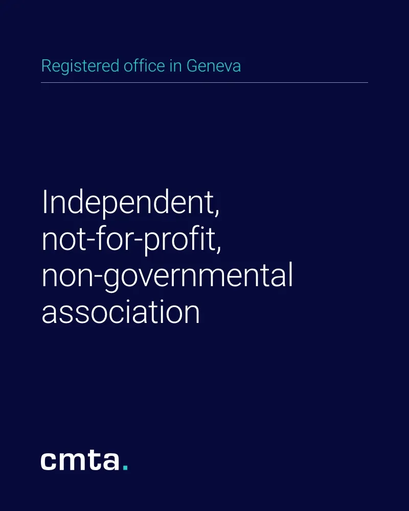 « Independent, not-for-profit, non-governmental association », siège à Genève