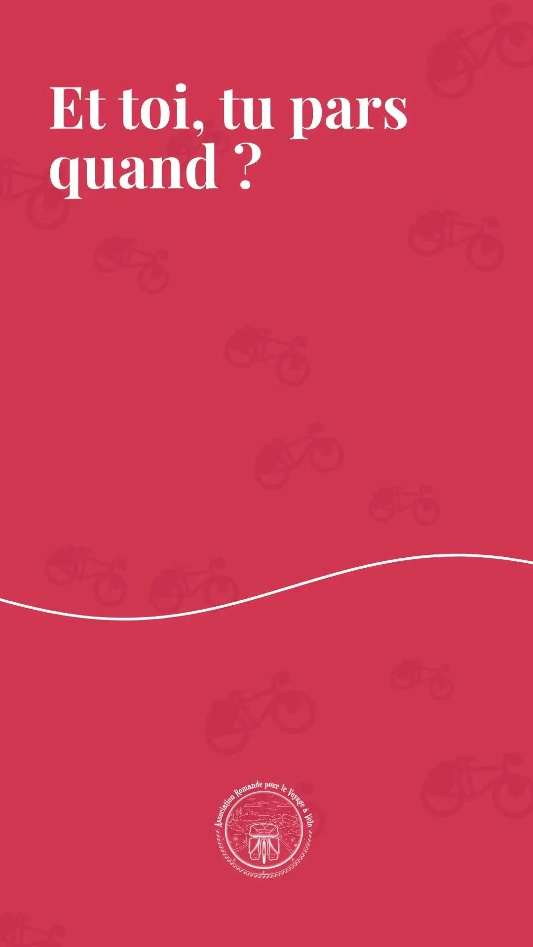 Le vélo chargé qui part