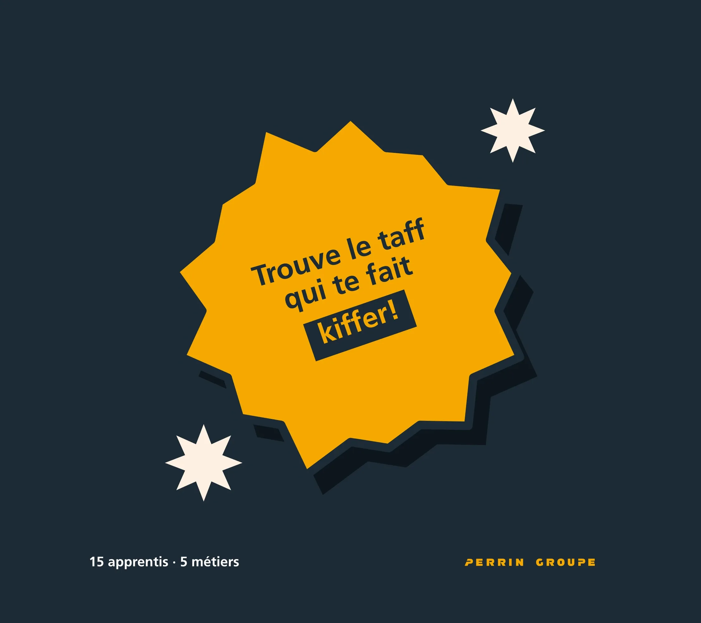La pastille « Trouve le taff qui te fait kiffer! »