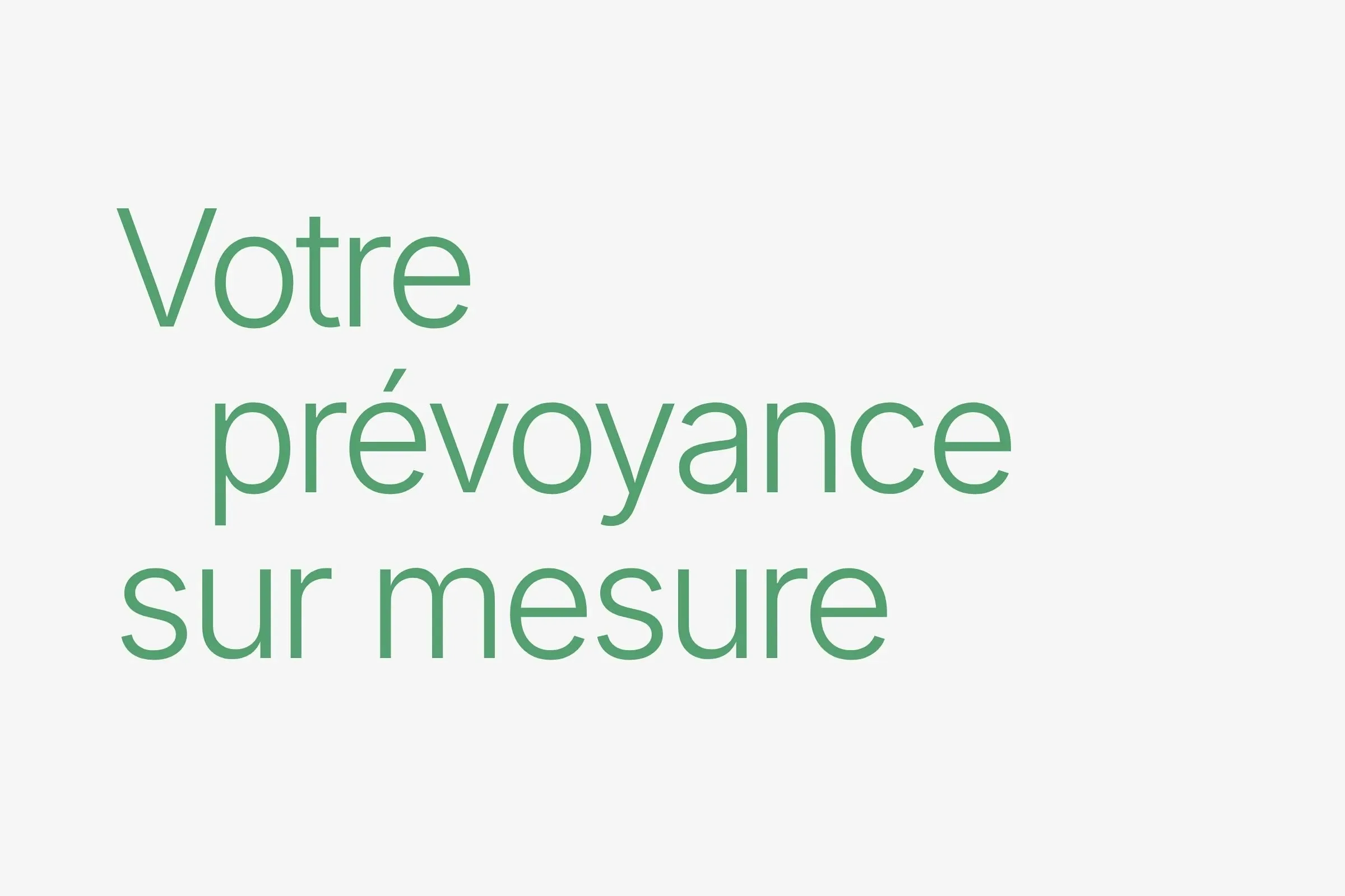 Au survol, la syllabe centrale de prévoyance passe en gras