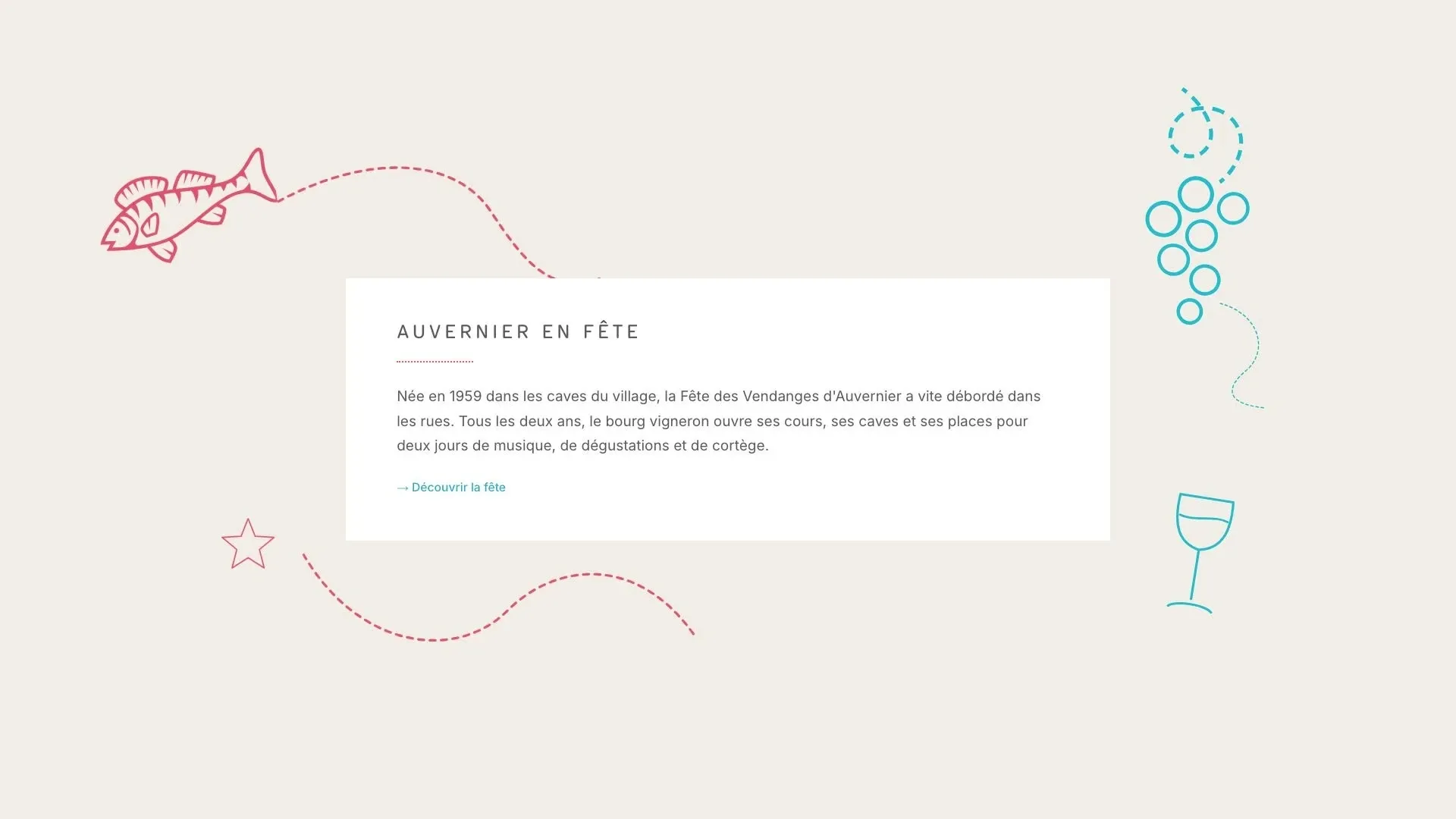 Les dessins apparaissent autour de la carte « Auvernier en fête »