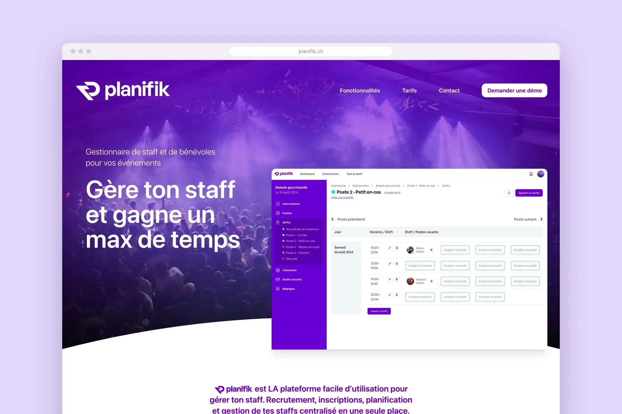 Le site planifik.ch