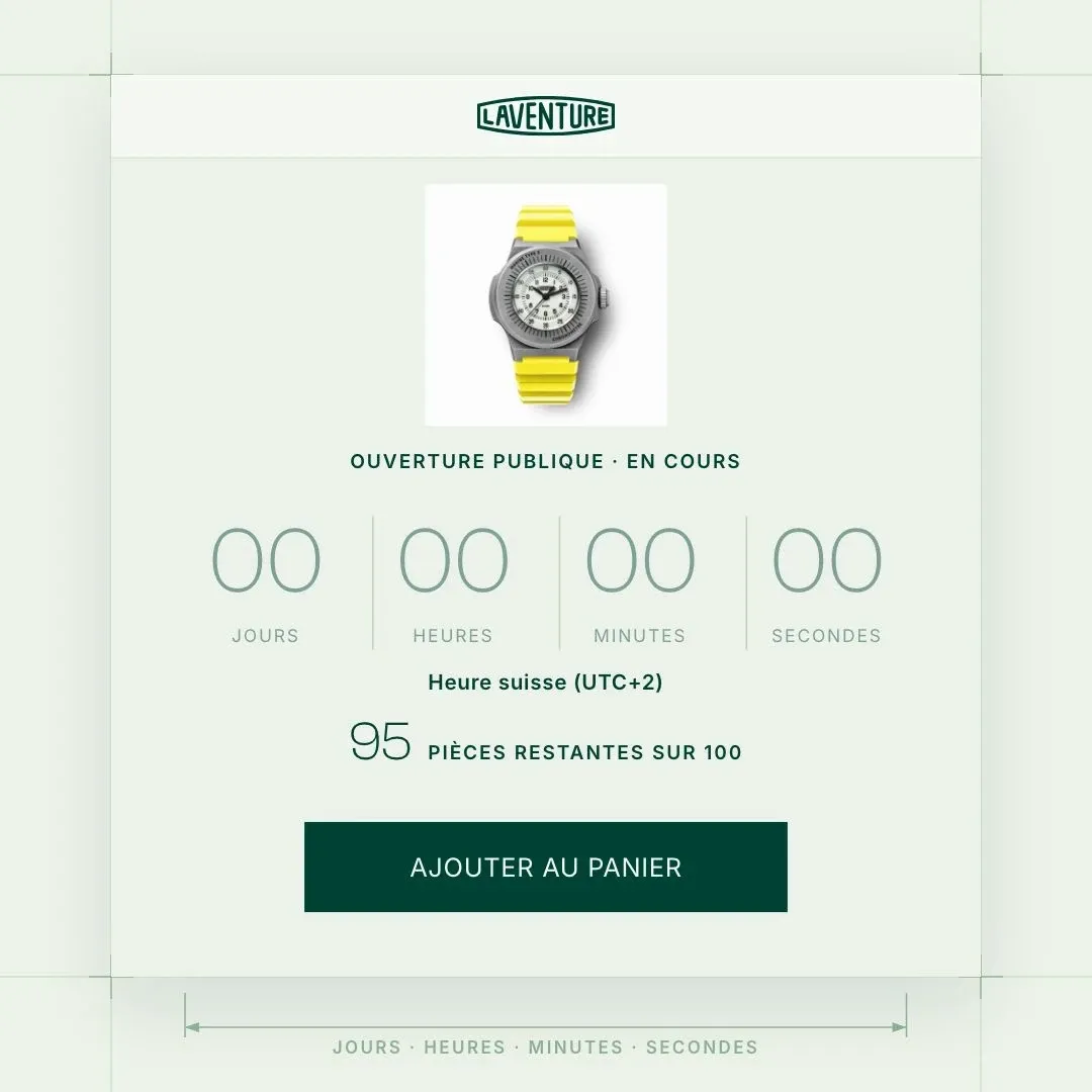 Le compte à rebours jusqu’à l’ouverture publique