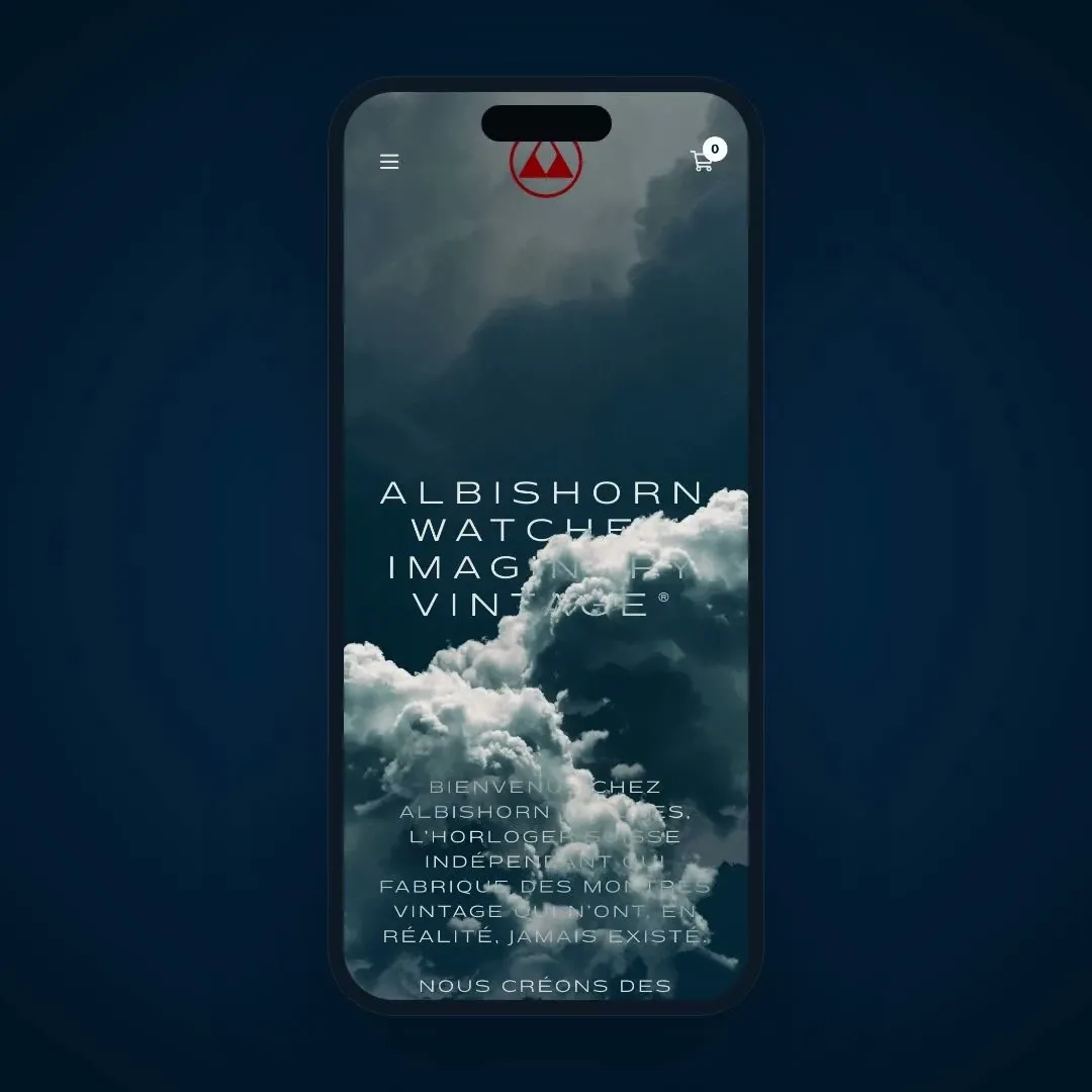 Défilement de l'accueil sur mobile