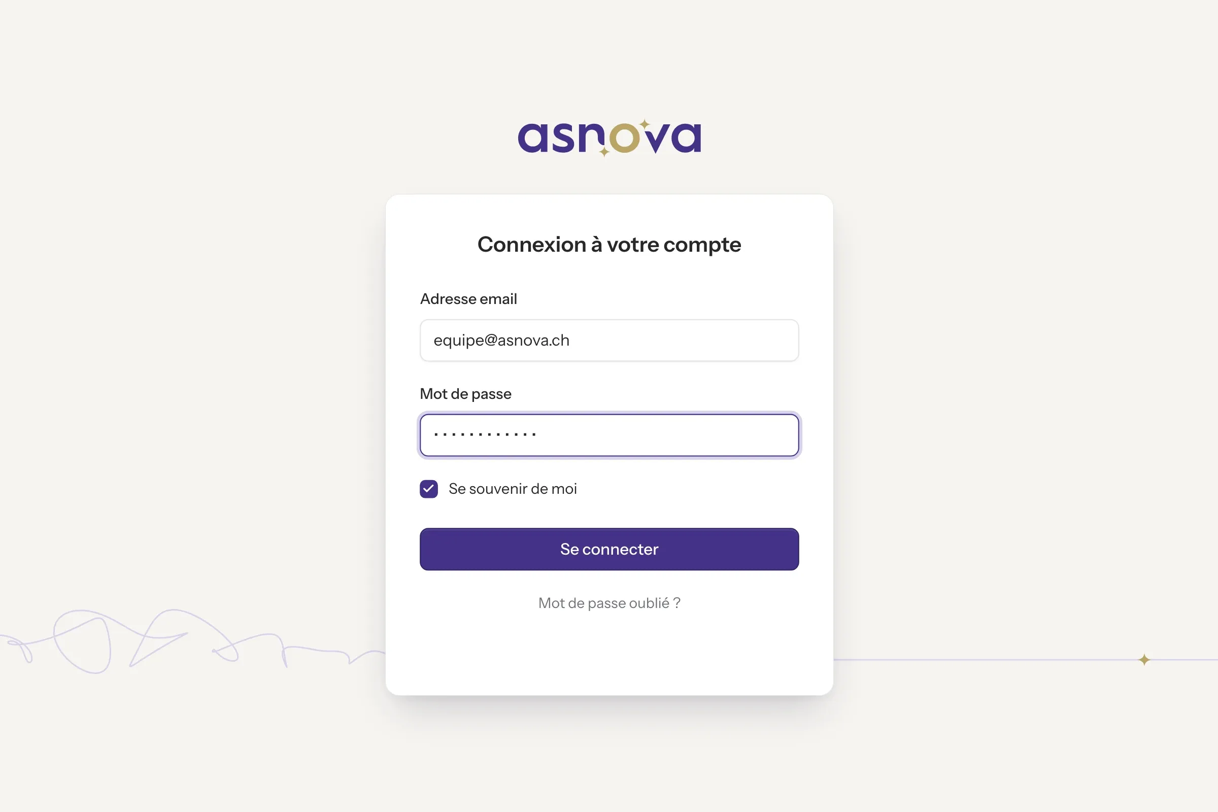 La connexion au CRM