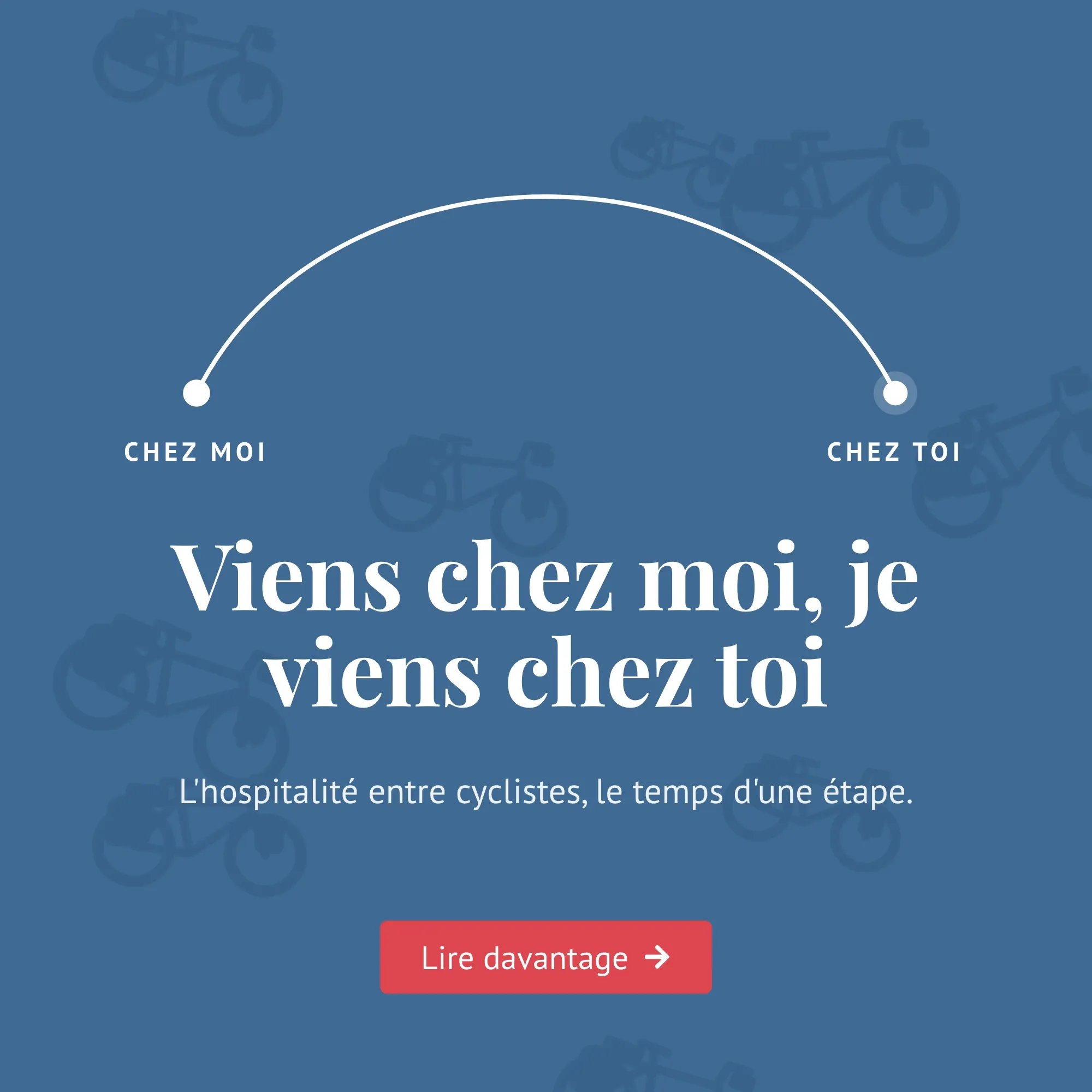 « Viens chez moi, je viens chez toi » : l'hospitalité entre cyclistes