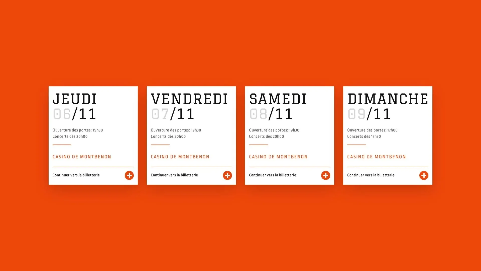 Les quatre soirs du festival s’allument un à un