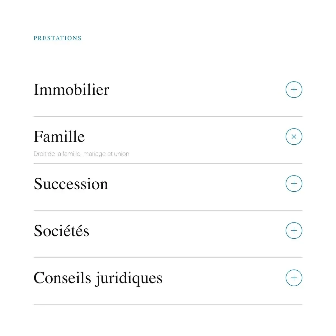 Les prestations qui se déplient
