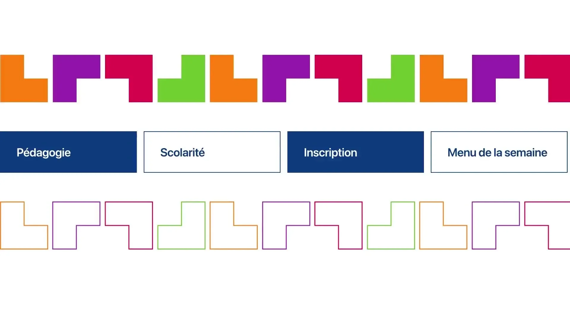 La frise de blocs et la navigation