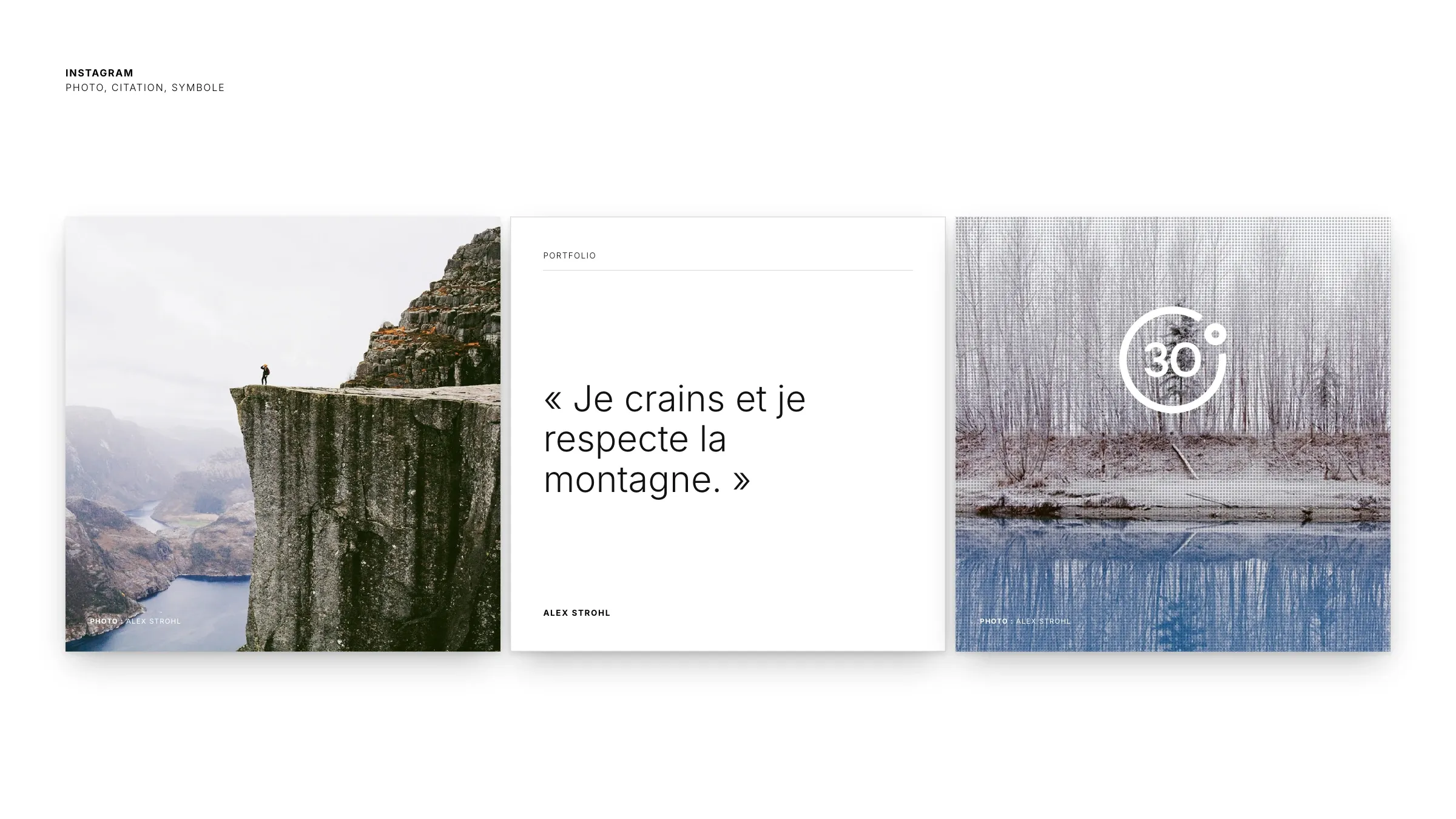 Publications Instagram : photo, citation, symbole