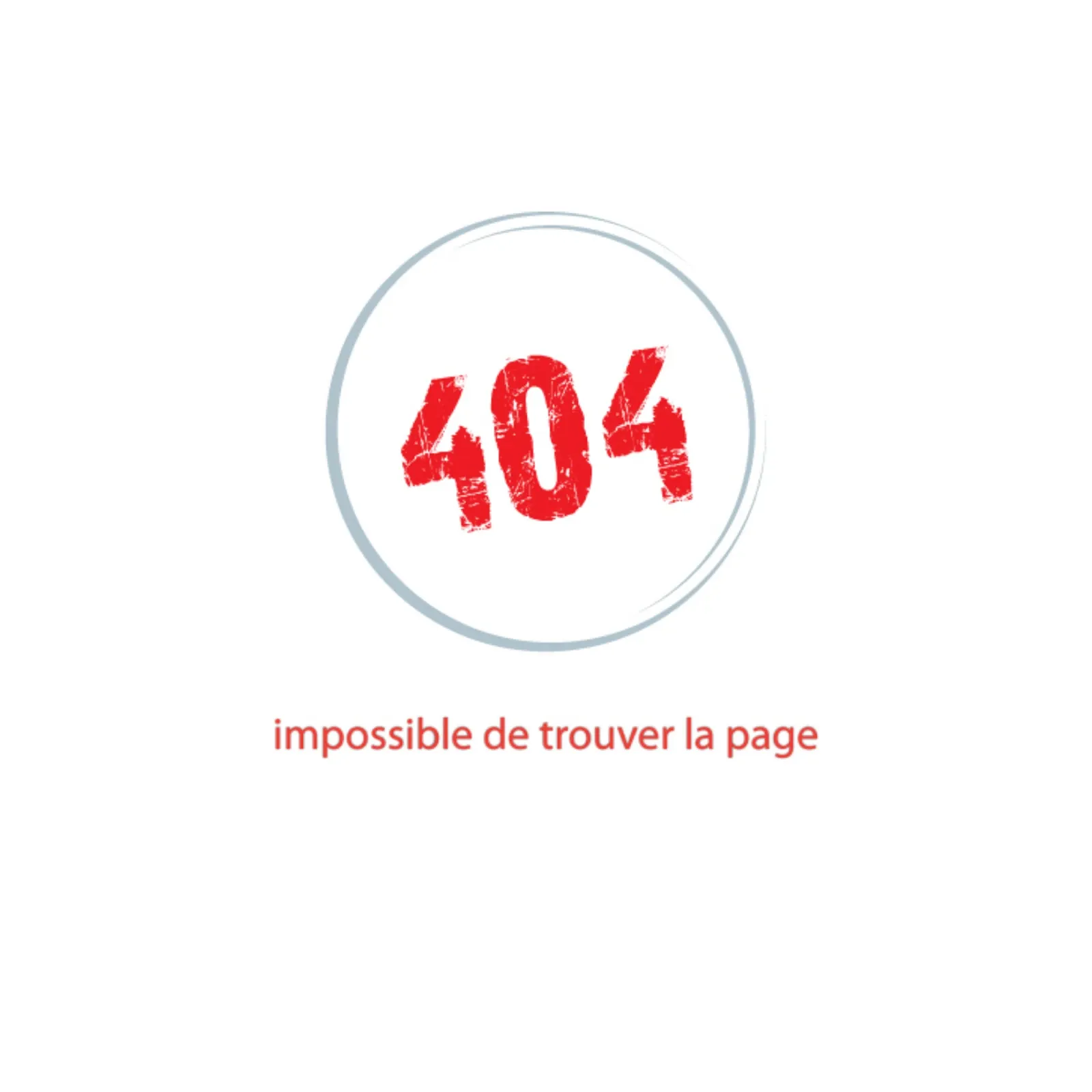 La page 404 : impossible de trouver la page