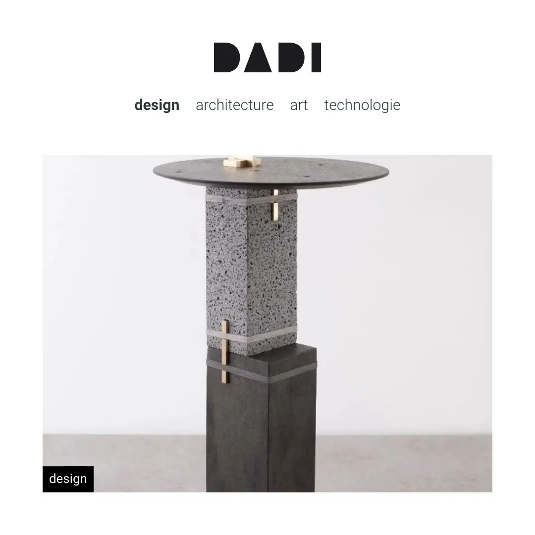 Le menu passe d’une rubrique à l’autre : design, architecture, art, technologie