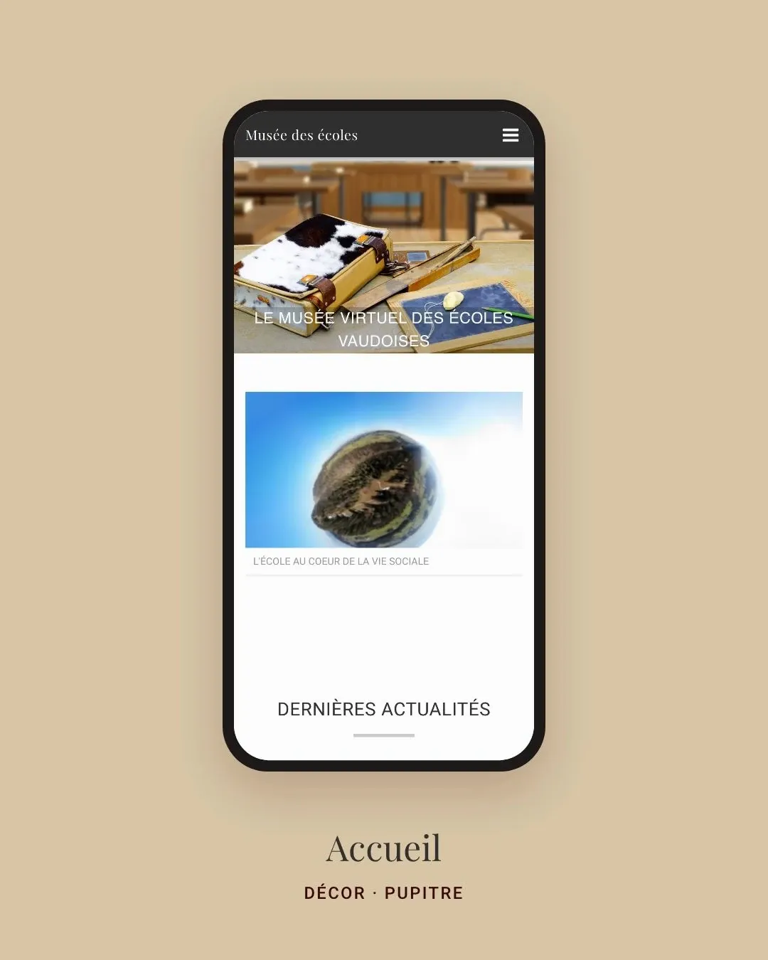 Le décor change d’une collection à l’autre sur smartphone