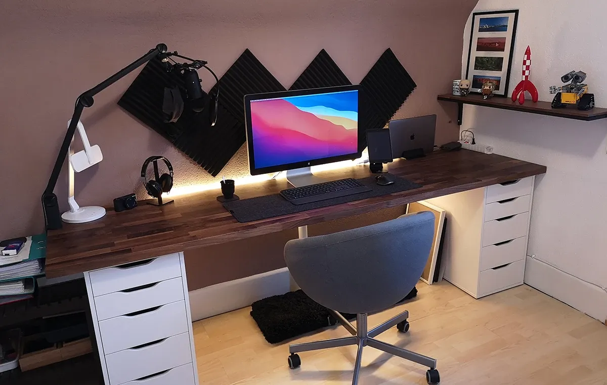 Mon nouvel espace de travail à la maison