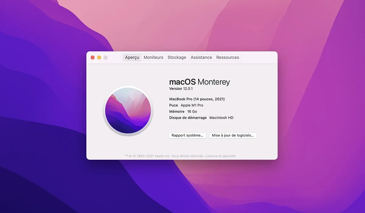 Ma configuration actuelle édition 2022